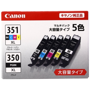 キヤノン　純正インクカートリッジ　５色パック　ＢＣＩ－３５１ＸＬ＋３５０ＸＬ／５ＭＰ