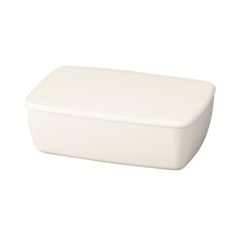 さっと洗えるお弁当箱　ホワイト　６００ｍｌ