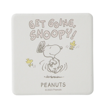 角型コースター　スヌーピーみんなとおでかけ