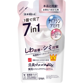 サナ　なめらか本舗　薬用リンクルジェルクリーム　ホワイト（つめかえ用）　１００ｇ