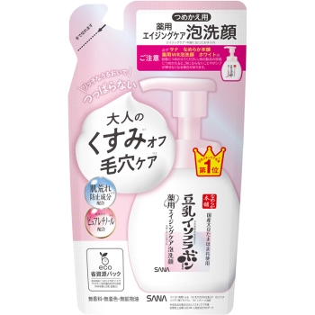サナ　なめらか本舗　薬用ＷＲ泡洗顔　ホワイト（つめかえ用）　１８０ｍＬ