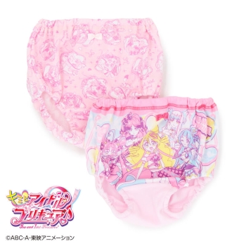 福袋　トドラー女児　キミとアイドルプリキュア　ショーツ　２枚セット（びっくら？タマゴ付き）