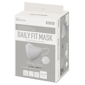 アイリスRK-F30Sニュアンスグレー立体ふつうサイズ30枚入