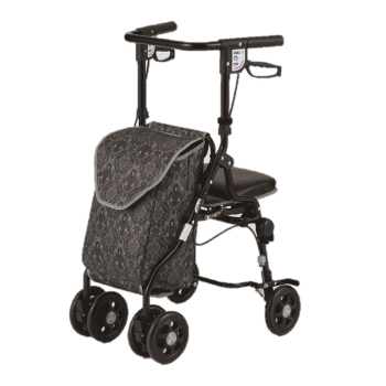 Ｕ字型ハンドルシルバーカー　ブラック