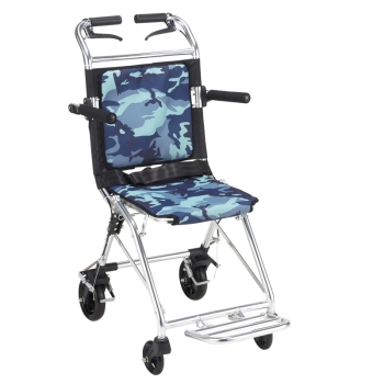 コンパクト介助車　楽ティ　迷彩ブルー