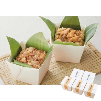 【お歳暮】信玄食品 牛おこわ・あわびおこわ詰合せOT-50B