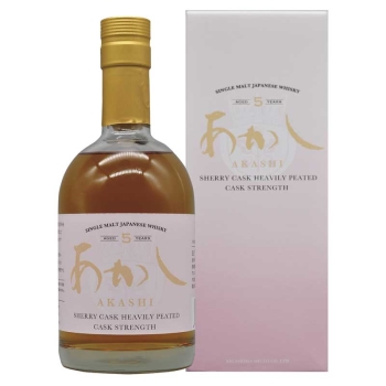 あかしシェリーカスク&ブラックブッシュカヴァステ　【シェリー飲み比べセット】 あかし シェリーカスク ヘビリーピーテッド5年: ギフト・フード