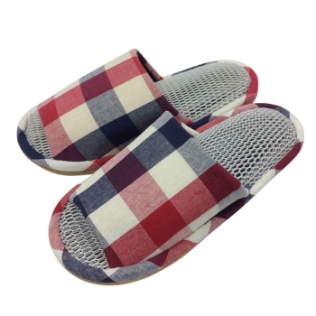スリッパ チェックWメッシュ RE/M
