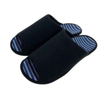 オクムラ スリッパ 3Dコンフォート ボーダーブラック L