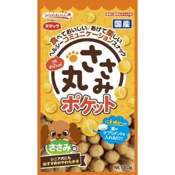 スマック　ささみ丸　ポケットささみ味　４０ｇ