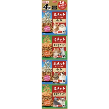 ミネット4連食べ比べ鮪＆小魚160g: ヘルス・ビューティー