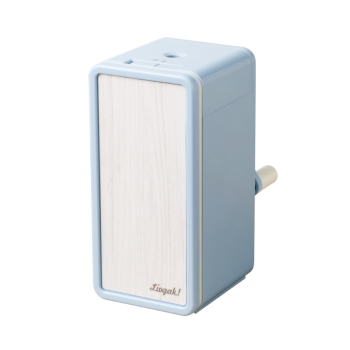 ソニック　リビガク　トッピン　タテ型スリム　手動鉛筆削り　ブルー