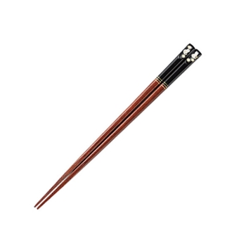 塗箸　先角金座福ねこ　２３ｃｍ