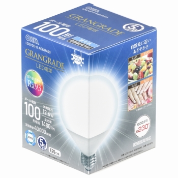 ＬＥＤ電球　ボール電球形　Ｅ２６　１００形相当　昼光色