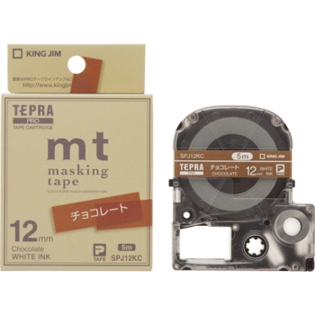 キングジム　ＰＲＯテープカートリッジ　マスキングテープ「ｍｔ」ラベル　チョコレート