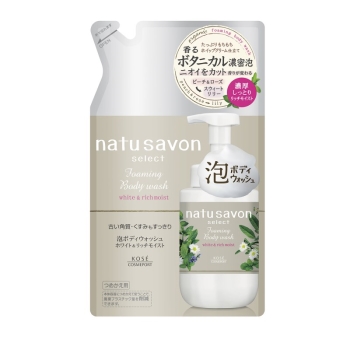 ソフティモ　ナチュサボン　ホワイト　泡ボディウォッシュ　リッチモイスト　つめかえ３５０ｍＬ