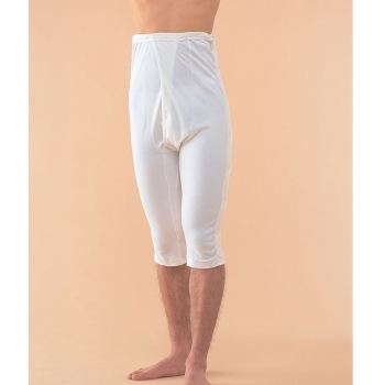 コベス・ワンタッチ肌着　紳士用　両横全面開きロンパン５分丈　マジック式