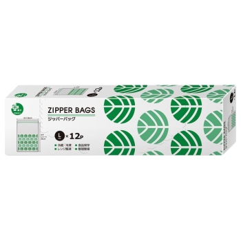 プラスプラス デザインジッパーバッグ L 12P
