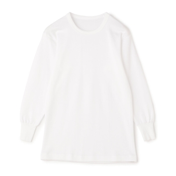 グンゼ　快適工房　紳士　綿１００％　コットンバルキー　長袖丸首シャツ