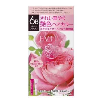 カネボウ エビータ トリートメント ヘアカラー 6B