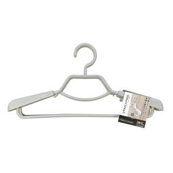 モノクローゼットシャツハンガースライド2本組グレー