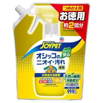 ジョイペット　天然成分消臭剤オシッコのニオイ・汚れ専用詰替お徳用４５０ｍｌ