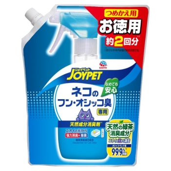 ジョイペット　天然成分消臭剤ネコのフン・オシッコ臭専用詰替お徳用４５０ｍｌ