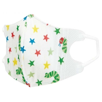 子供用立体不織布マスクＳ　７枚　はらぺこあおむし