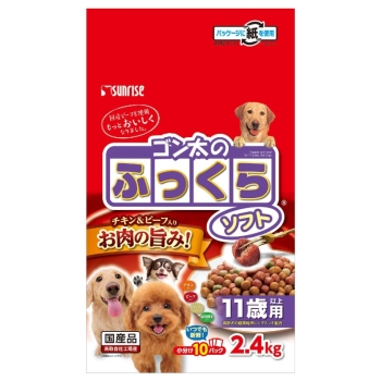 ドッグフード rusola マルカン（サンライズ） ゴン太のふっくらソフト 11歳以上用