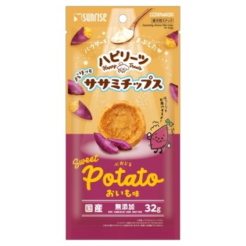 ■　ハピリーツササミチップスおいも味３２ｇ