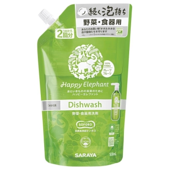 ハッピーエレファント野菜食器用洗剤ＧＦ替５００ＭＬ