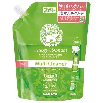 ハッピーエレファント　泡マルチクリーナー　つめかえ　８００ｍｌ