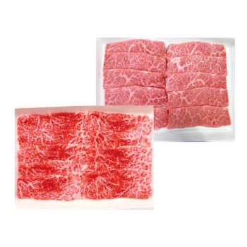 【お歳暮】エスフーズ　和牛ももすき焼きバラ焼肉　ＳＴＫ－４１１