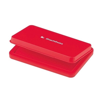 シャチハタ　スタンプ台　小型　赤