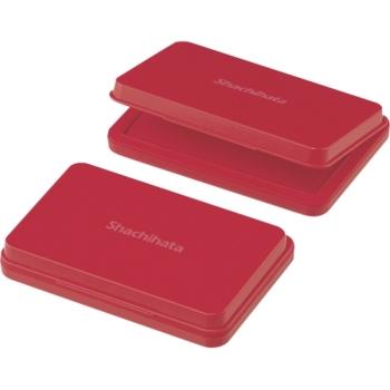 シャチハタ　スタンプ台中型　赤