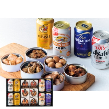 【お歳暮】国分　缶つま・ビールセット ＡＫＹ－５０Ｘ