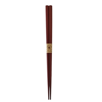 食洗箸　染ナチュラル　赤茶　２２．５ｃｍ