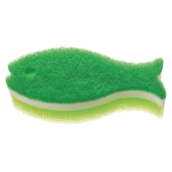おさかなスポンジ　ディープグリーン