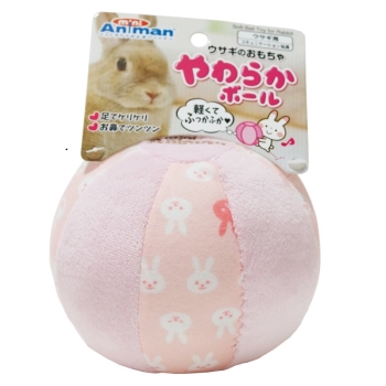 【在庫限り】ウサギのおもちゃ　やわらかボール