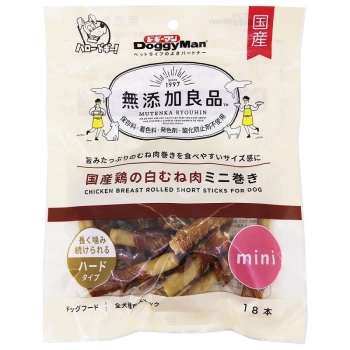 ■　無添加良品　国産鶏の白むね肉ミニ巻き　１８本