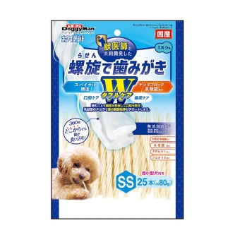■　ホワイデント　螺旋で歯みがき　Ｗケア　ＳＳ２５本（約８０ｇ）