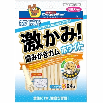 ■　ドギーマンハヤシ　ホワイデント　激かみ！歯みがきガム　ホワイト　スティックＳ２４本