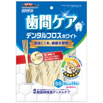 ホワイデント　歯間ケア　デンタルフロス　ホワイト　ＳＳ３０ｇ（標準１４本）