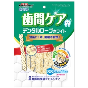 ホワイデント　歯間ケア　デンタルロープ　ホワイト　ＳＳ２５ｇ（標準１４本）