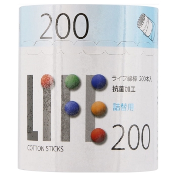 ライフ　綿棒　２００本入　詰替用