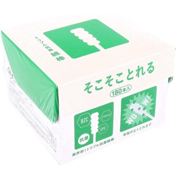 トリプル抗菌綿棒そこそことれる　１８０本