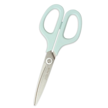 プラス　はさみ　フィットカットカーブ　スマート　ミントブルー