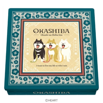 ハート　おかしば詰め合わせチョコ缶