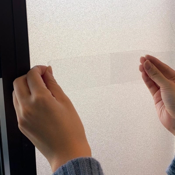 ガラスの飛び散り抑止テープ 50X10m 凹凸ガラス用