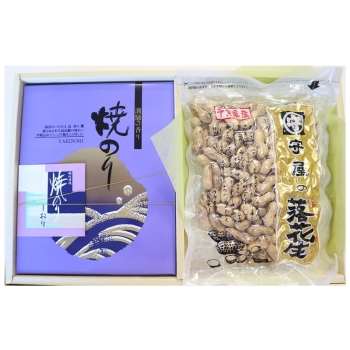 【お中元】守屋　海苔・落花生詰合　ＣＬ－２－３０ＩＹＣＮＴ
